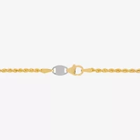 Bonded Brilliance Womens 7.5 Inch Solid Rope Chain Bracelet
