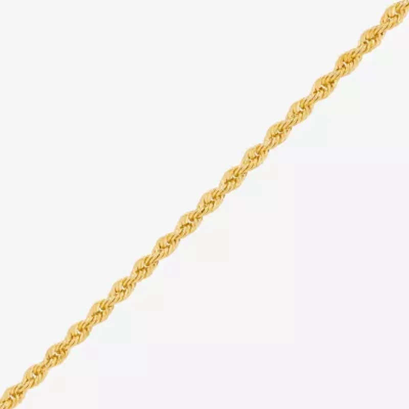 Bonded Brilliance Womens 7.5 Inch Solid Rope Chain Bracelet