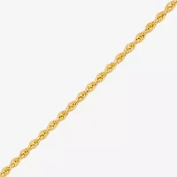 Bonded Brilliance Womens 7.5 Inch Solid Rope Chain Bracelet