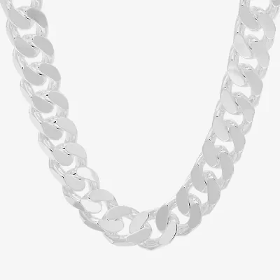 Mens Sterling Silver 22 Inch Curb Chain Necklace