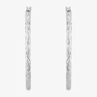 Limited Quantities! Womens 10K Gold 35mm Hoop Earrings