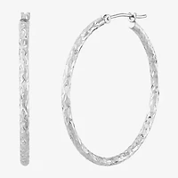 Limited Quantities! Womens 10K Gold 35mm Hoop Earrings