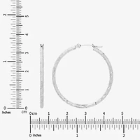 Limited Quantities! Womens 10K Gold 35mm Hoop Earrings