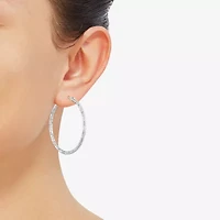 Limited Quantities! Womens 10K Gold 35mm Hoop Earrings