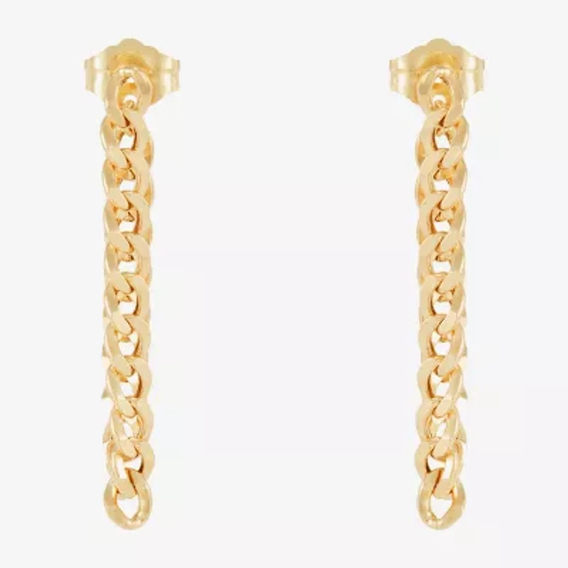 Limited Quantities! Womens 10K Gold Drop Earrings