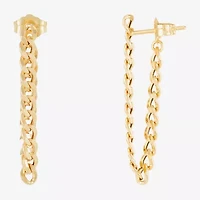 Limited Quantities! Womens 10K Gold Drop Earrings