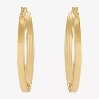 Limited Quantities! Womens 14K Gold 35mm Hoop Earrings