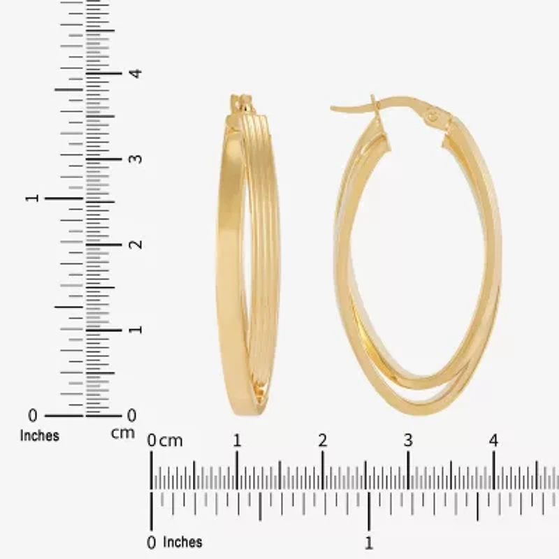 Limited Quantities! Womens 14K Gold 35mm Hoop Earrings