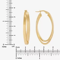 Limited Quantities! Womens 14K Gold 35mm Hoop Earrings