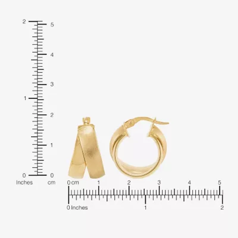 Limited Quantities! Womens 14K Gold 20mm Hoop Earrings