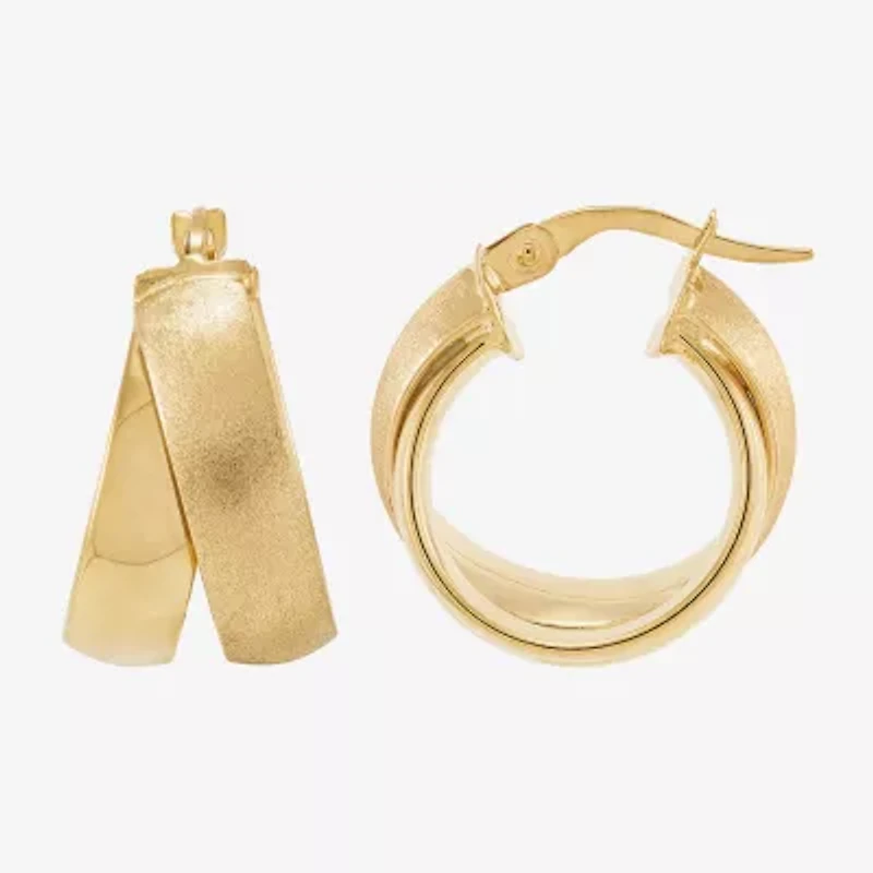 Limited Quantities! Womens 14K Gold 20mm Hoop Earrings