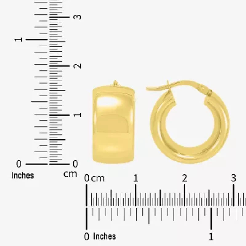 Limited Quantities! Womens 14K Gold 16mm Hoop Earrings