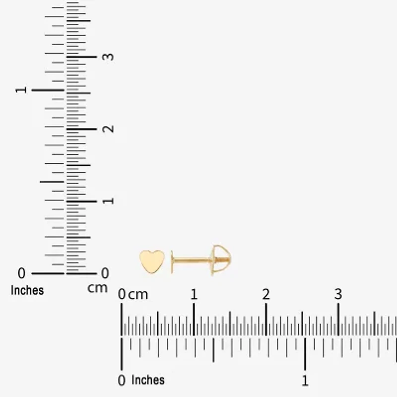 Limited Quantities! Girls White Cubic Zirconia 10K Gold 3 Pair Earring Set