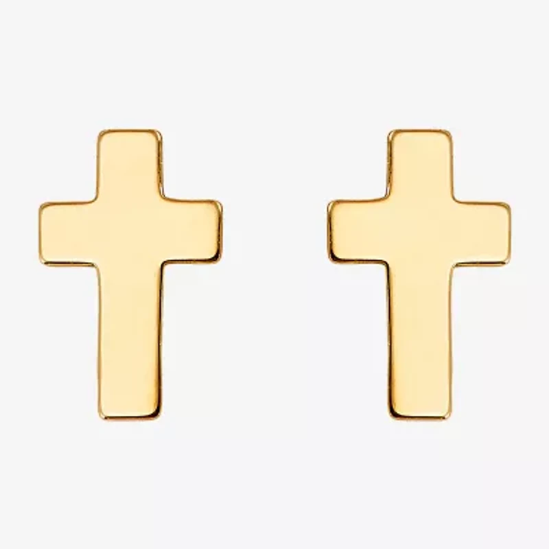 Limited Quantities! Girls White Cubic Zirconia 10K Gold 3 Pair Earring Set