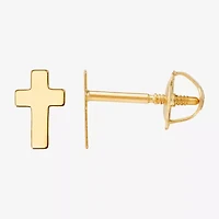 Limited Quantities! Girls White Cubic Zirconia 10K Gold 3 Pair Earring Set