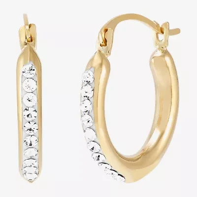 Limited Quantities! Womens 14K Gold 15.3mm Hoop Earrings