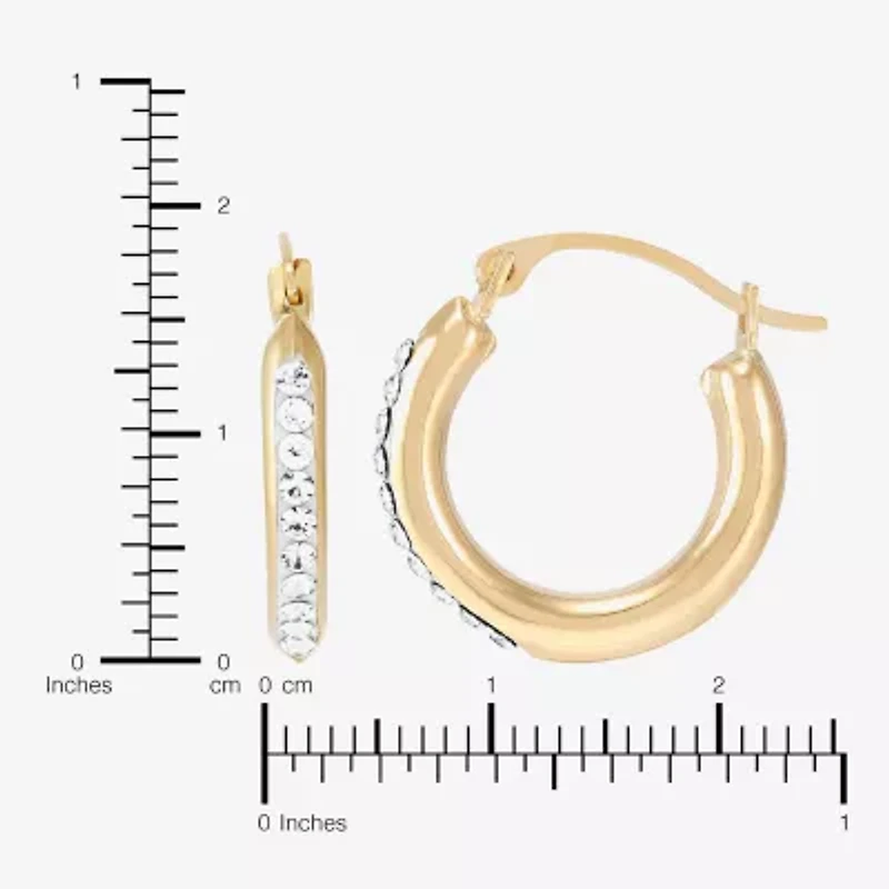 Limited Quantities! Womens 14K Gold 15.3mm Hoop Earrings