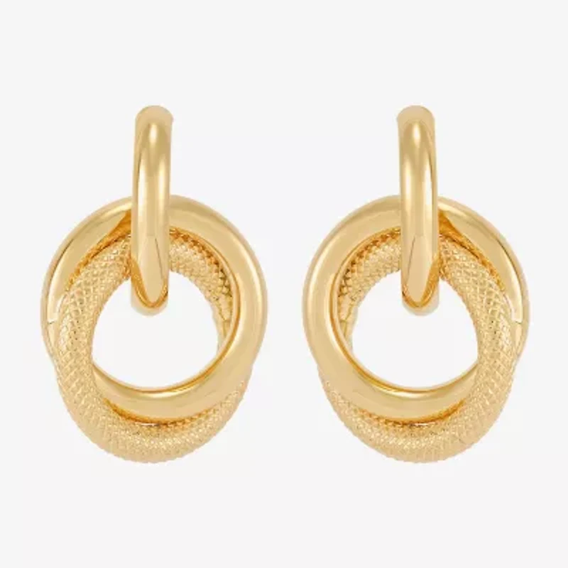 Limited Quantities! Womens 14K Gold Drop Earrings