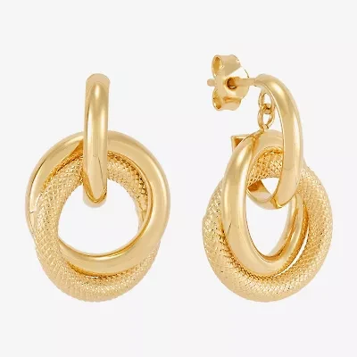 Limited Quantities! Womens 14K Gold Drop Earrings