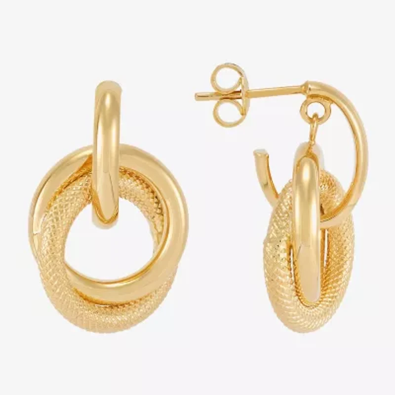 Limited Quantities! Womens 14K Gold Drop Earrings