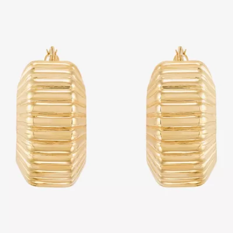 Limited Quantities! Womens 14K Gold 22mm Hoop Earrings