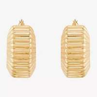 Limited Quantities! Womens 14K Gold 22mm Hoop Earrings