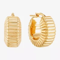 Limited Quantities! Womens 14K Gold 22mm Hoop Earrings