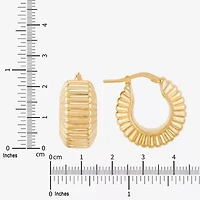 Limited Quantities! Womens 14K Gold 22mm Hoop Earrings