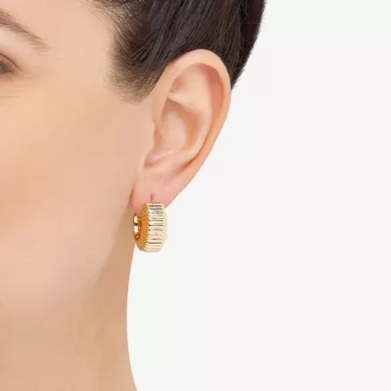 Limited Quantities! Womens 14K Gold 22mm Hoop Earrings