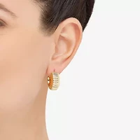 Limited Quantities! Womens 14K Gold 22mm Hoop Earrings