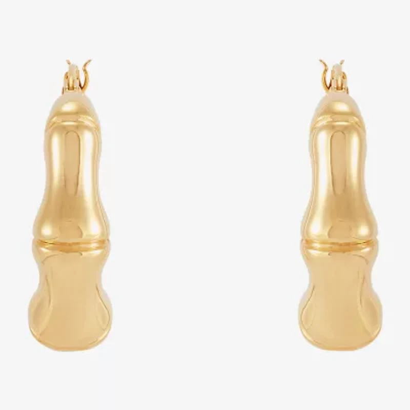 Limited Quantities! Womens 14K Gold 22mm Hoop Earrings