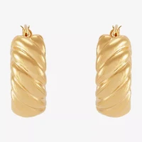 Limited Quantities! Womens 14K Gold 18mm Hoop Earrings