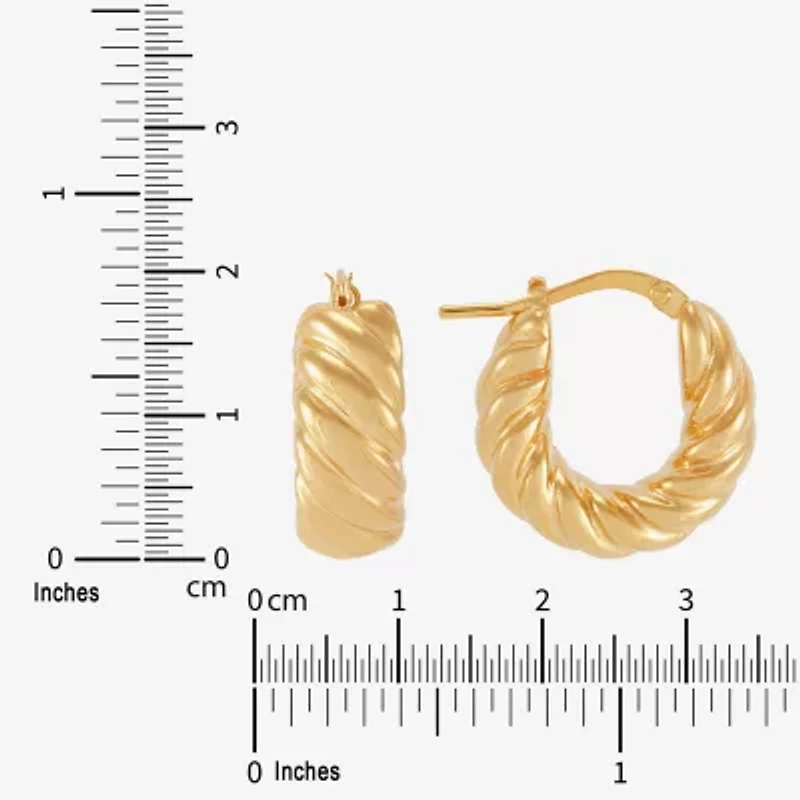 Limited Quantities! Womens 14K Gold 18mm Hoop Earrings