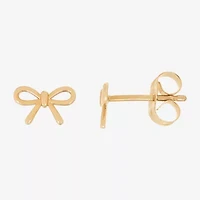 Limited Quantities! 14K Gold 5.4mm Bow Stud Earrings