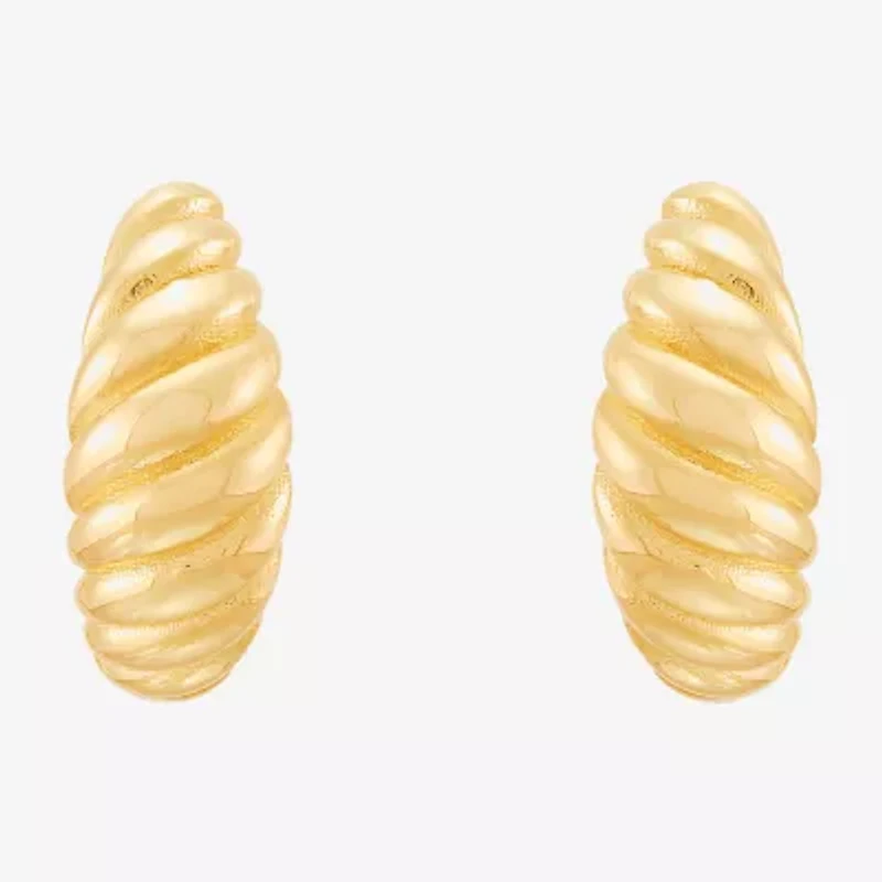 Limited Quantities! Womens 14K Gold 15mm Hoop Earrings