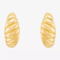 Limited Quantities! Womens 14K Gold 15mm Hoop Earrings