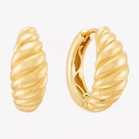 Limited Quantities! Womens 14K Gold 15mm Hoop Earrings