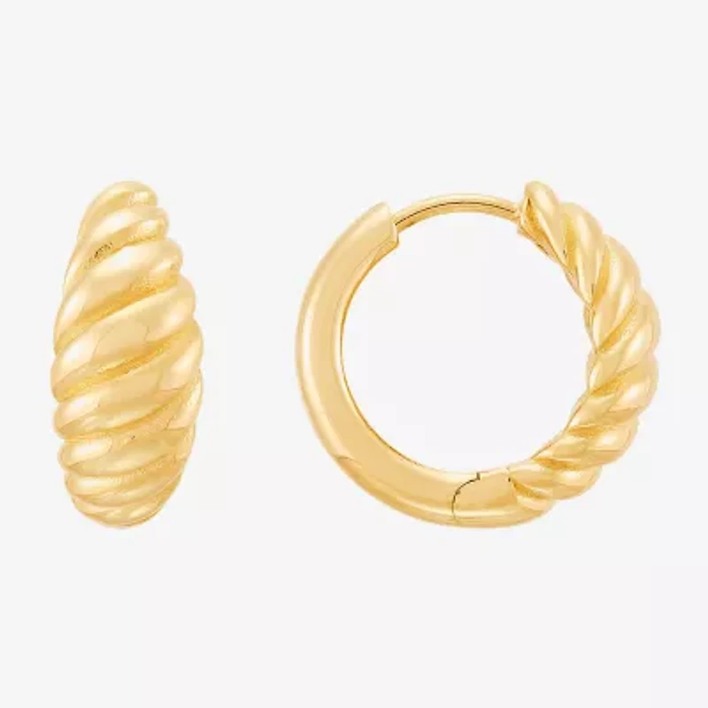 Limited Quantities! Womens 14K Gold 15mm Hoop Earrings