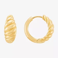 Limited Quantities! Womens 14K Gold 15mm Hoop Earrings