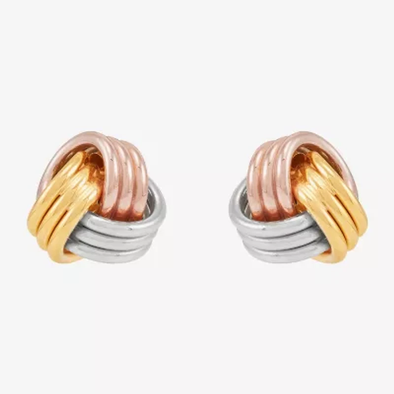 Limited Quantities! 14K Gold 10mm Knot Stud Earrings