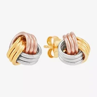 Limited Quantities! 14K Gold 10mm Knot Stud Earrings