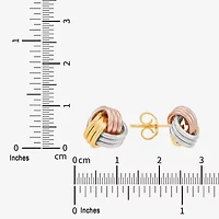 Limited Quantities! 14K Gold 10mm Knot Stud Earrings