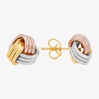 Limited Quantities! 14K Gold 10mm Knot Stud Earrings