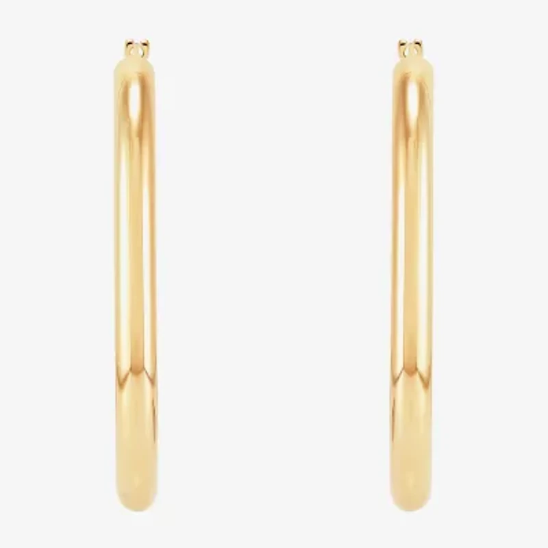 Limited Quantities! Womens 14K Gold 25mm Hoop Earrings