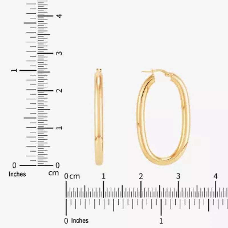 Limited Quantities! Womens 14K Gold 25mm Hoop Earrings