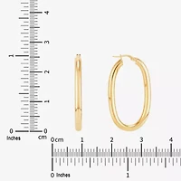 Limited Quantities! Womens 14K Gold 25mm Hoop Earrings