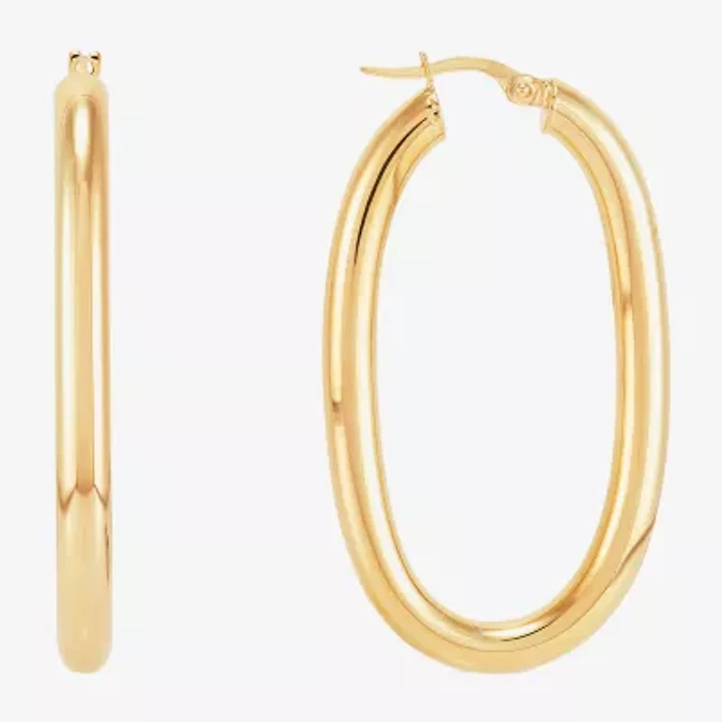 Limited Quantities! Womens 14K Gold 25mm Hoop Earrings