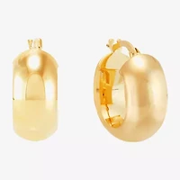 Limited Quantities! Womens 14K Gold 13mm Hoop Earrings