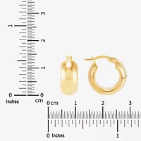 Limited Quantities! Womens 14K Gold 13mm Hoop Earrings