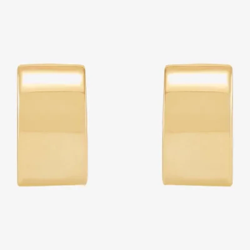 Limited Quantities! Womens 14K Gold 10.4mm Hoop Earrings